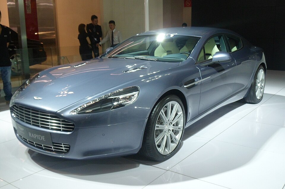 Aston Martin Rapide — photograph via Wikimedia Commons