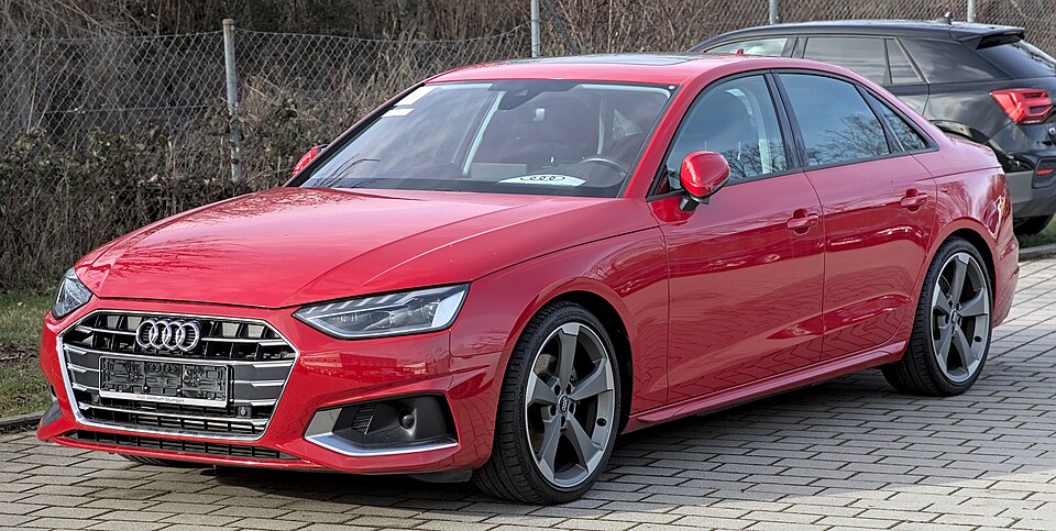 Audi A4 — photograph via Wikimedia Commons