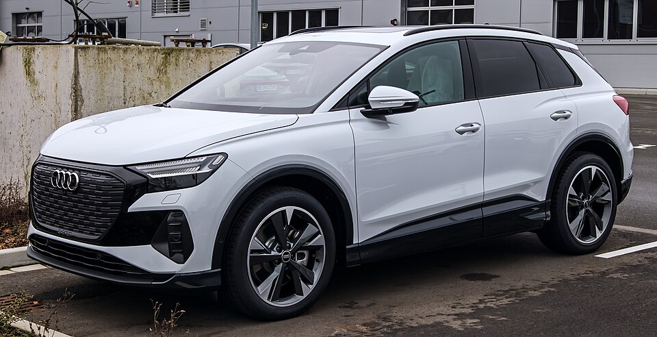 Audi Q4 e-tron — photograph via Wikimedia Commons