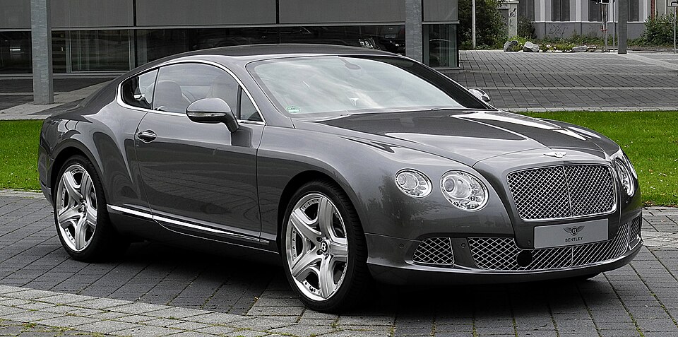 Bentley Continental — photograph via Wikimedia Commons