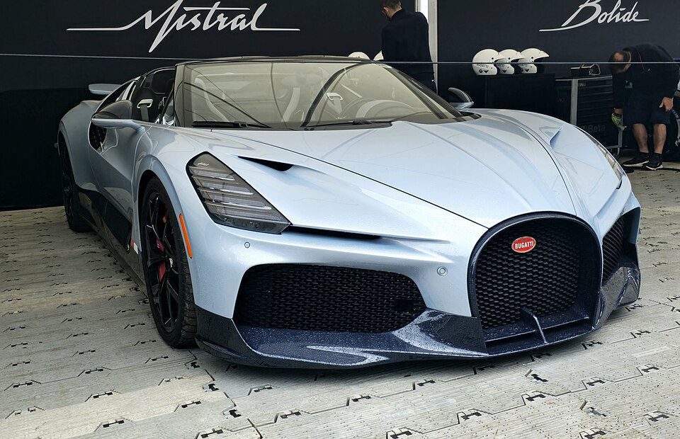 Bugatti Mistral — photograph via Wikimedia Commons