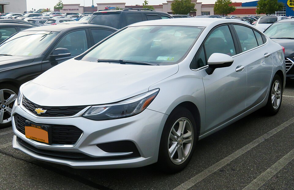 Chevrolet Cruze — photograph via Wikimedia Commons