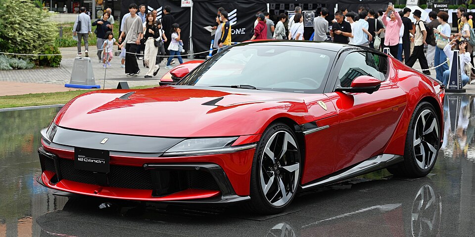 Ferrari 12Cilindri — photograph via Wikimedia Commons