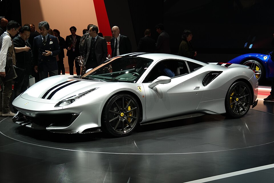 Ferrari 488 Pista — photograph via Wikimedia Commons