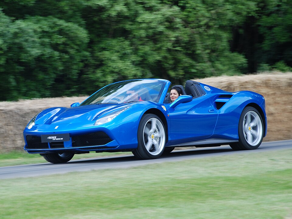 Ferrari 488 Spider — photograph via Wikimedia Commons