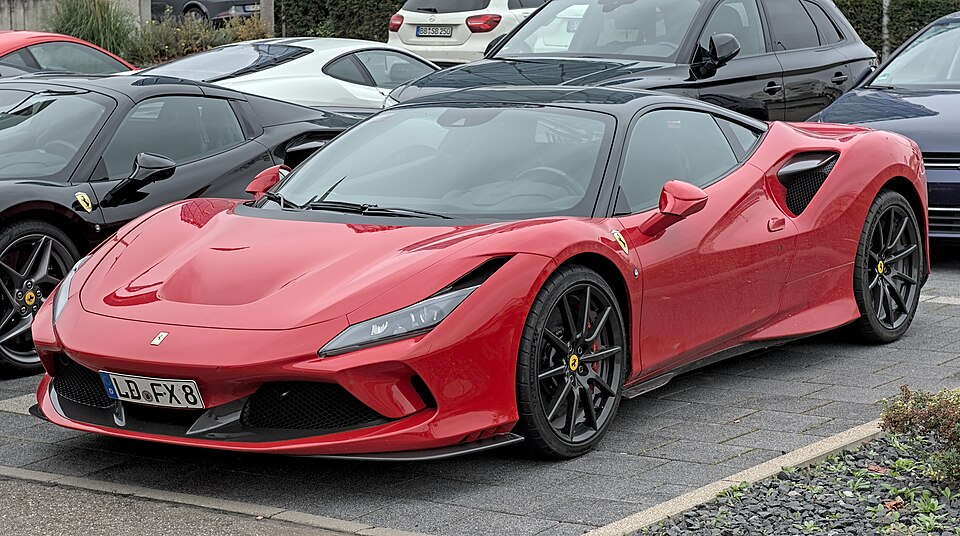 Ferrari F8 Tributo — photograph via Wikimedia Commons