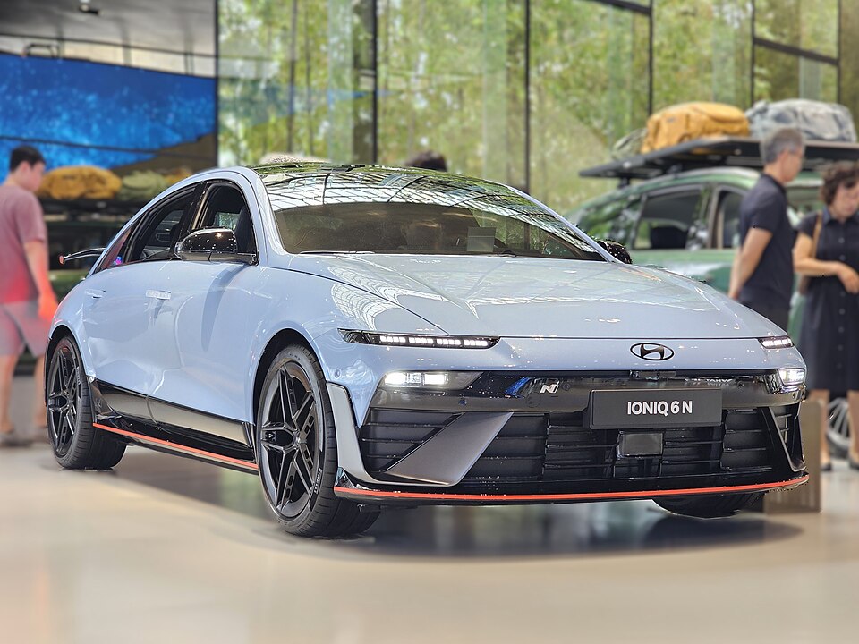 Hyundai Ioniq 6 — photograph via Wikimedia Commons