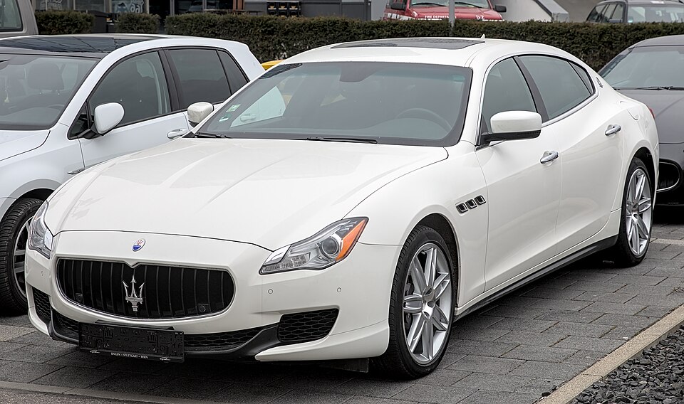 Maserati Quattroporte — photograph via Wikimedia Commons