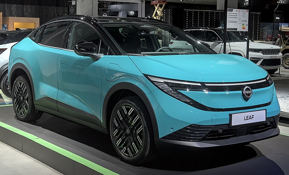 Nissan Leaf — photograph via Wikimedia Commons