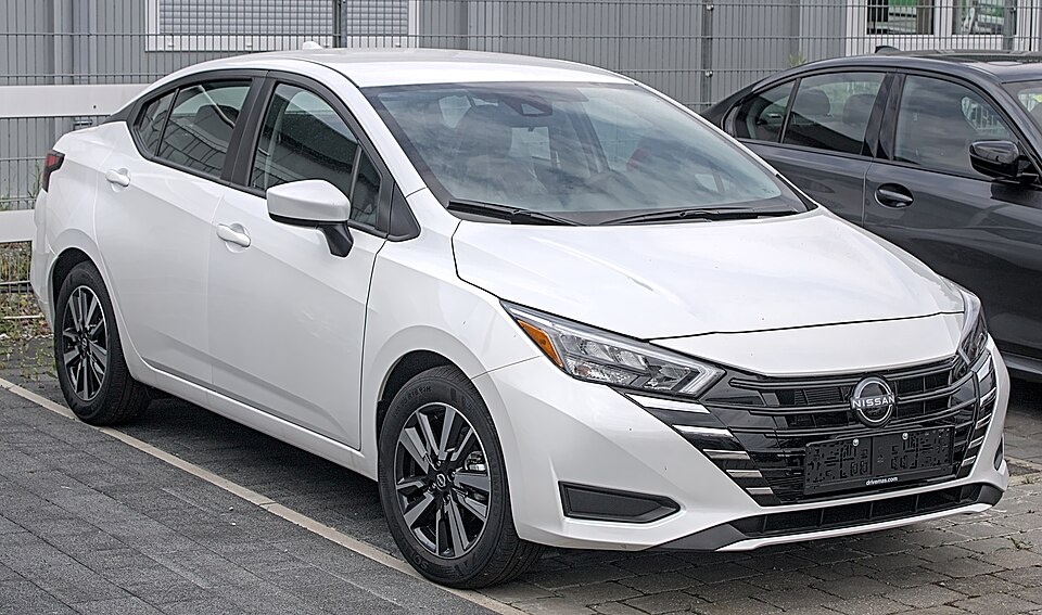 Nissan Versa — photograph via Wikimedia Commons