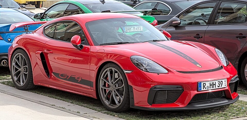 Porsche Cayman — photograph via Wikimedia Commons