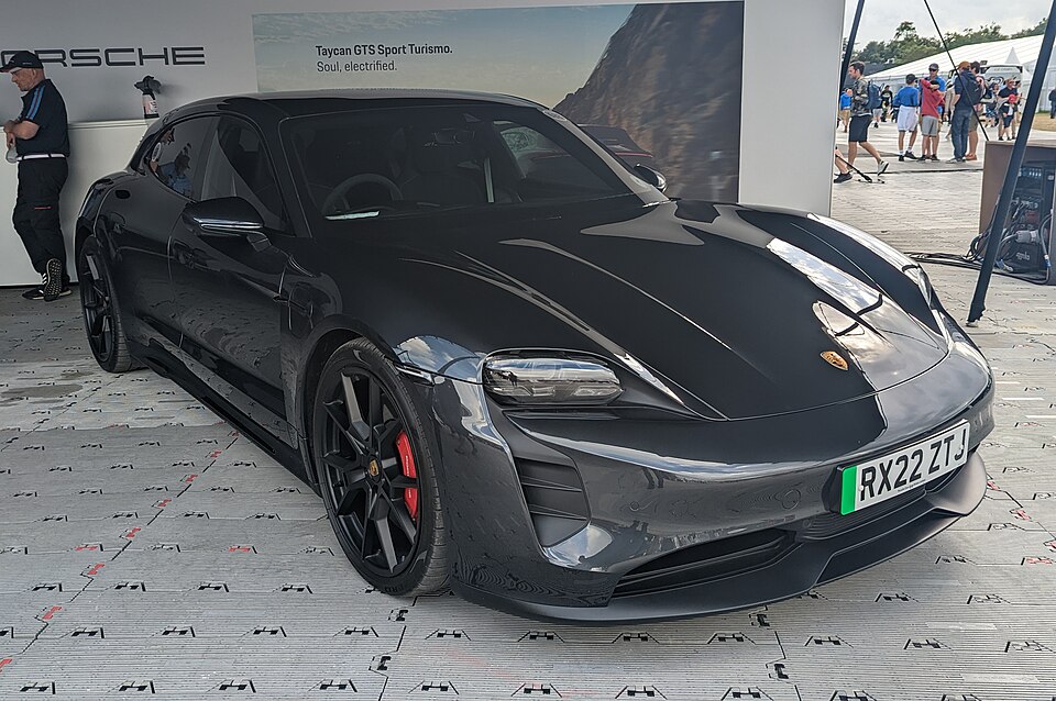 Porsche Taycan — photograph via Wikimedia Commons