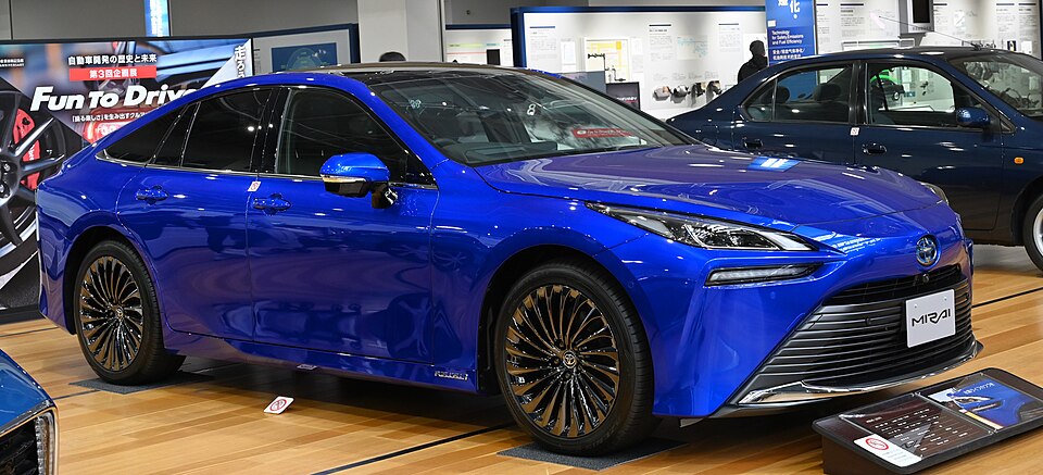 Toyota Mirai — photograph via Wikimedia Commons