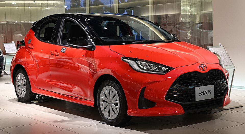 Toyota Yaris — photograph via Wikimedia Commons